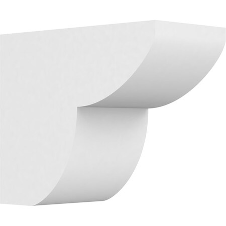 Ekena Millwork Standard Crestline Architectural Grade PVC Rafter Tail, 6"W x 10"H X 12"L RFTP06X10X12CRE